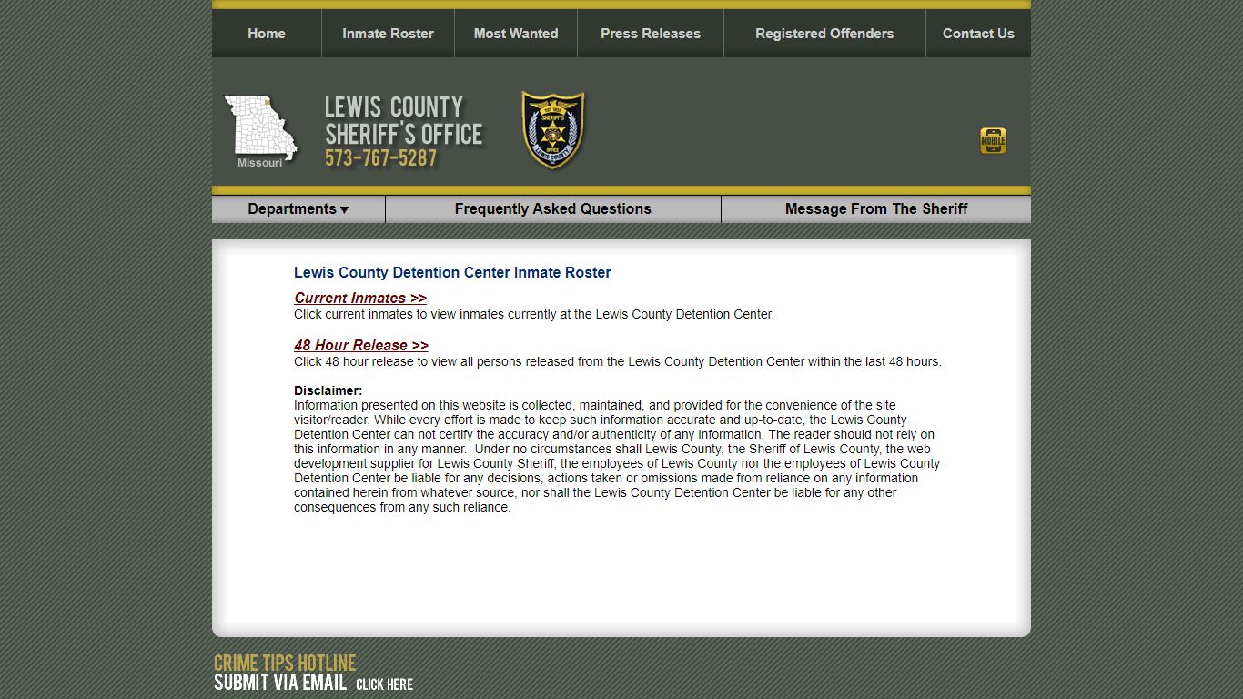 Roster Choose - Lewis County Sheriff MO